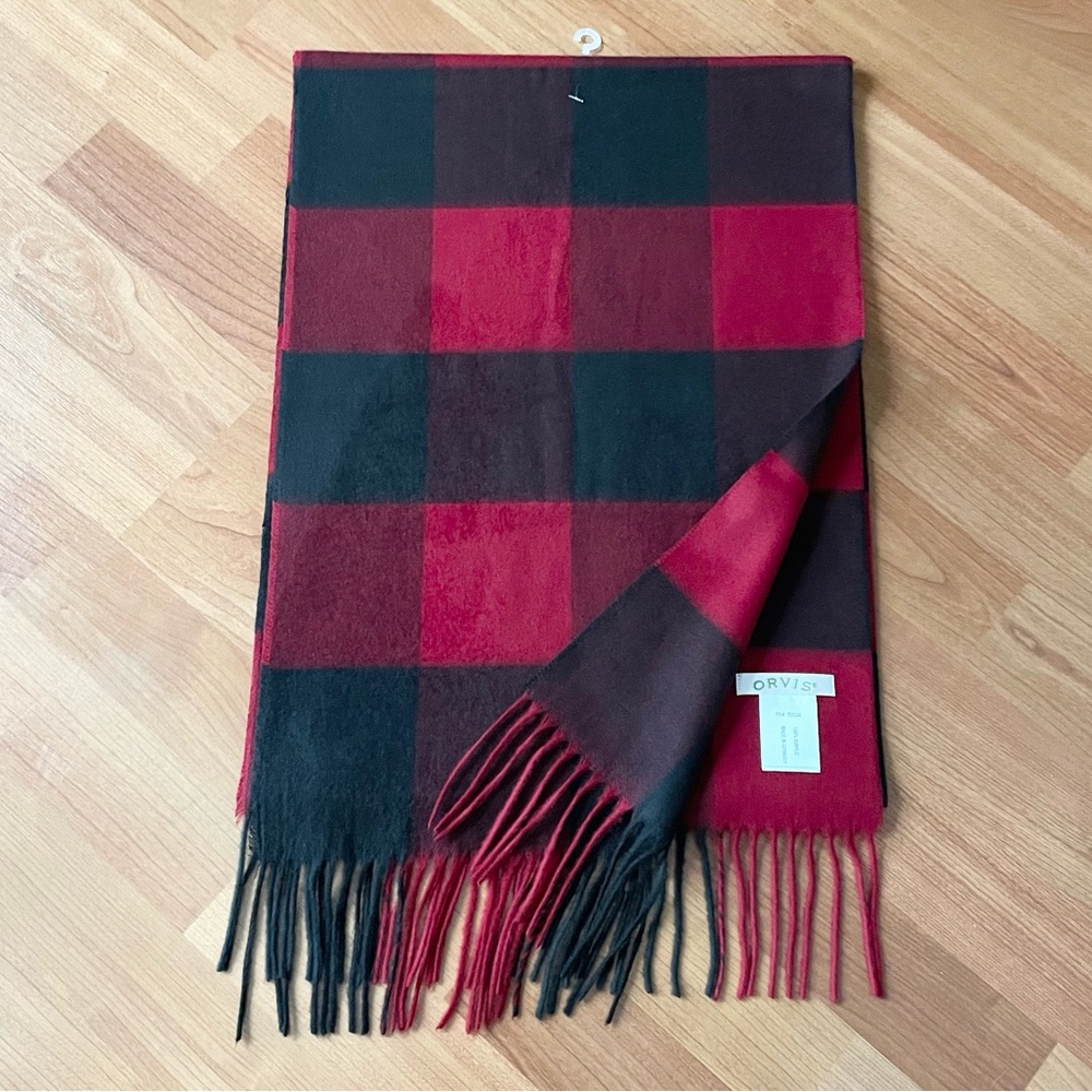 NWOT Orvis Buffalo Check Tartan Scarf